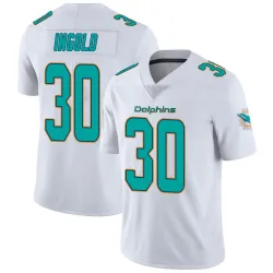 Youth Alec Ingold Miami Dolphins No.30 limited Vapor Untouchable Jersey - White