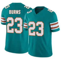 Youth Artie Burns Miami Dolphins No.23 Limited Alternate Vapor F.U.S.E. Jersey - Aqua