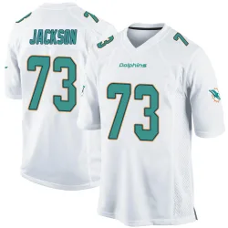 Youth Austin Jackson Miami Dolphins No.73 Game Jersey - White