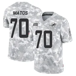 Youth Bayron Matos Miami Dolphins No.70 Limited 2024 Salute to Service Jersey - Arctic Camo