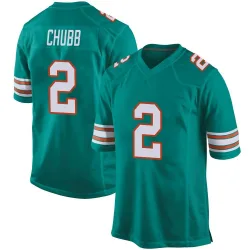 Youth Bradley Chubb Miami Dolphins No.2 Game Alternate Jersey - Aqua