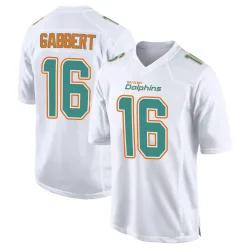 Youth Brett Gabbert Miami Dolphins No.16 Game Fashion Jersey - White