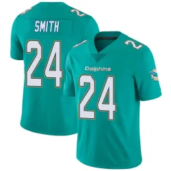 Youth Cam Smith Miami Dolphins No.24 Limited Team Color Vapor Untouchable Jersey - Aqua