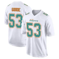 Youth Cameron Goode Miami Dolphins No.53 Game Fashion Jersey - White