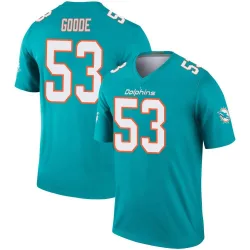 Youth Cameron Goode Miami Dolphins No.53 Legend Jersey - Aqua