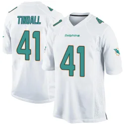 Youth Channing Tindall Miami Dolphins No.41 Game Jersey - White