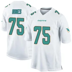 Youth Chasen Hines Miami Dolphins No.75 Game Jersey - White
