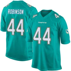 Youth Chop Robinson Miami Dolphins No.44 Game Team Color Jersey - Aqua
