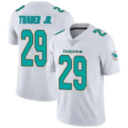 Youth Dante Trader Jr. Miami Dolphins No.29 limited Vapor Untouchable Jersey - White