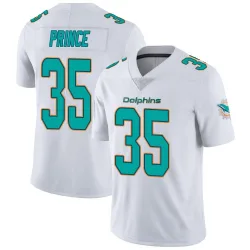 Youth Deneric Prince Miami Dolphins No.35 limited Vapor Untouchable Jersey - White