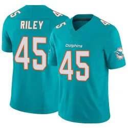 Youth Duke Riley Miami Dolphins No.45 Limited Vapor F.U.S.E. Jersey - Aqua