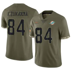 Youth Erik Ezukanma Miami Dolphins No.84 Limited 2022 Salute To Service Jersey - Olive
