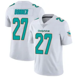 Youth Ethan Bonner Miami Dolphins No.27 limited Vapor Untouchable Jersey - White