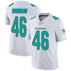Youth Ethan Robinson Miami Dolphins No.46 limited Vapor Untouchable Jersey - White