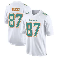 Youth Hayden Rucci Miami Dolphins No.87 Game Fashion Jersey - White
