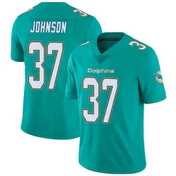 Youth Isaiah Johnson Miami Dolphins No.37 Limited Team Color Vapor Untouchable Jersey - Aqua