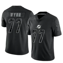 Youth Isaiah Wynn Miami Dolphins No.77 Limited Reflective Jersey - Black