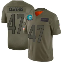 Youth Jalin Conyers Miami Dolphins No.47 Limited 2019 Salute to Service Jersey - Camo