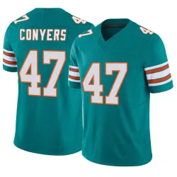 Youth Jalin Conyers Miami Dolphins No.47 Limited Alternate Vapor F.U.S.E. Jersey - Aqua