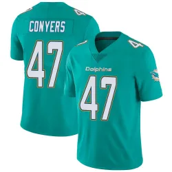 Youth Jalin Conyers Miami Dolphins No.47 Limited Team Color Vapor Untouchable Jersey - Aqua