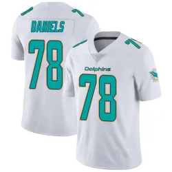 Youth James Daniels Miami Dolphins No.78 limited Vapor Untouchable Jersey - White