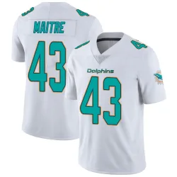 Youth Jason Maitre Miami Dolphins No.43 limited Vapor Untouchable Jersey - White