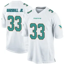Youth Jason Marshall Jr. Miami Dolphins No.33 Game Jersey - White