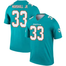 Youth Jason Marshall Jr. Miami Dolphins No.33 Legend Jersey - Aqua
