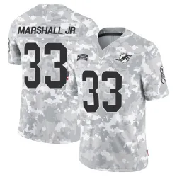 Youth Jason Marshall Jr. Miami Dolphins No.33 Limited 2024 Salute to Service Jersey - Arctic Camo