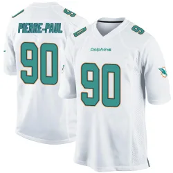 Youth Jason Pierre-Paul Miami Dolphins No.90 Game Jersey - White