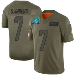 Youth Jason Sanders Miami Dolphins No.7 Limited 2019 Salute to Service Jersey - Camo