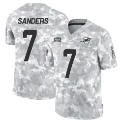 Youth Jason Sanders Miami Dolphins No.7 Limited 2024 Salute to Service Jersey - Arctic Camo