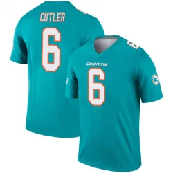 Youth Jay Cutler Miami Dolphins No.6 Legend Inverted Jersey - Aqua