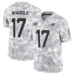 Youth Jaylen Waddle Miami Dolphins No.17 Limited 2024 Salute to Service Jersey - Arctic Camo