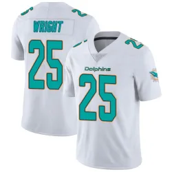 Youth Jaylen Wright Miami Dolphins No.25 limited Vapor Untouchable Jersey - White
