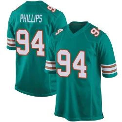 Youth Jordan Phillips Miami Dolphins No.94 Game Alternate Jersey - Aqua