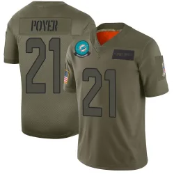 Youth Jordan Poyer Miami Dolphins No.21 Limited 2019 Salute to Service Jersey - Camo