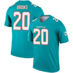 Youth Jordyn Brooks Miami Dolphins No.20 Legend Jersey - Aqua