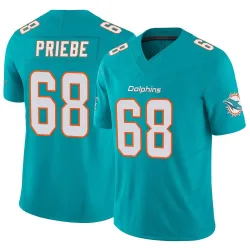 Youth Josh Priebe Miami Dolphins No.68 Limited Vapor F.U.S.E. Jersey - Aqua