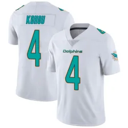 Youth Kader Kohou Miami Dolphins No.4 limited Vapor Untouchable Jersey - White