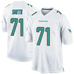 Youth Kion Smith Miami Dolphins No.71 Game Jersey - White