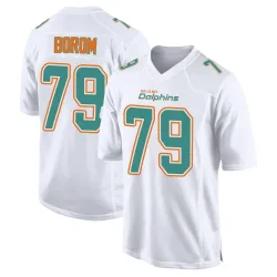 Youth Larry Borom Miami Dolphins No.79 Game Fashion Jersey - White