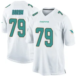 Youth Larry Borom Miami Dolphins No.79 Game Jersey - White