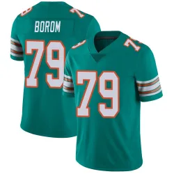 Youth Larry Borom Miami Dolphins No.79 Limited Alternate Vapor Untouchable Jersey - Aqua