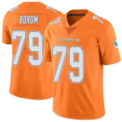 Youth Larry Borom Miami Dolphins No.79 Limited Color Rush Jersey - Orange