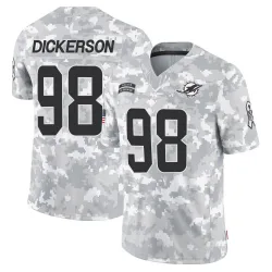 Youth Matt Dickerson Miami Dolphins No.98 Limited 2024 Salute to Service Jersey - Arctic Camo