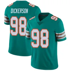 Youth Matt Dickerson Miami Dolphins No.98 Limited Alternate Vapor Untouchable Jersey - Aqua