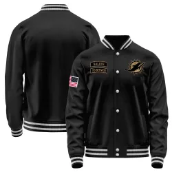 Youth Miami Dolphins No. Salute to Service Sideline Performance Jacket - Black