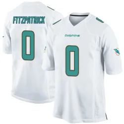 Youth Minkah Fitzpatrick Miami Dolphins No.0 Game Jersey - White
