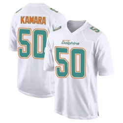 Youth Mohamed Kamara Miami Dolphins No.50 Game Fashion Jersey - White